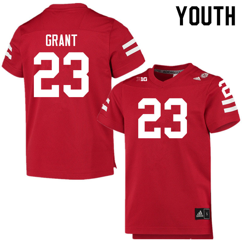 Youth #23 Anthony Grant Nebraska Cornhuskers College Football Jerseys Sale-Scarlet